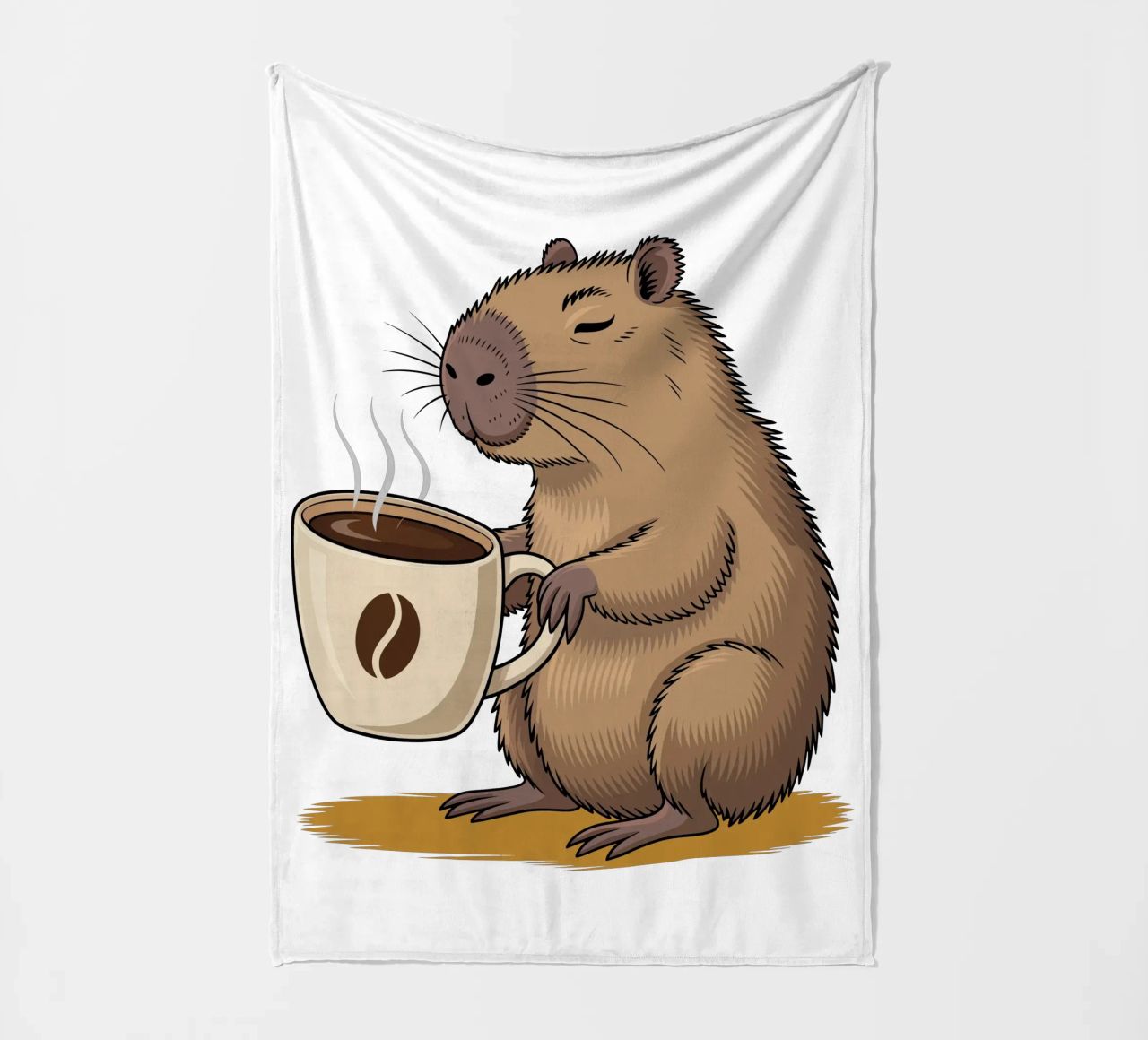 Capy & Bara Kaffeepause coperta in pile da Capy & Bara