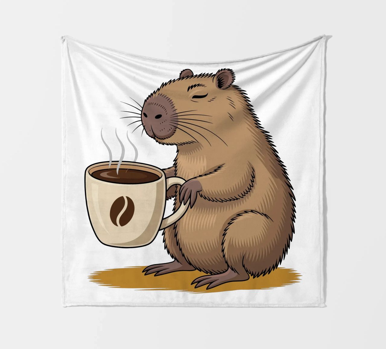 Capy & Bara Kaffeepause coperta in pile da Capy & Bara