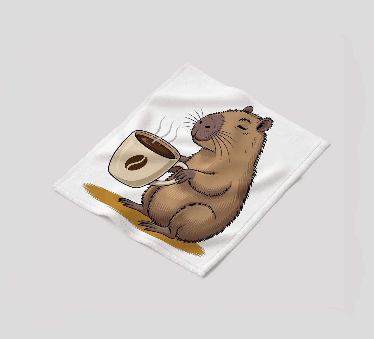 Capy & Bara Kaffeepause coperta in pile da Capy & Bara