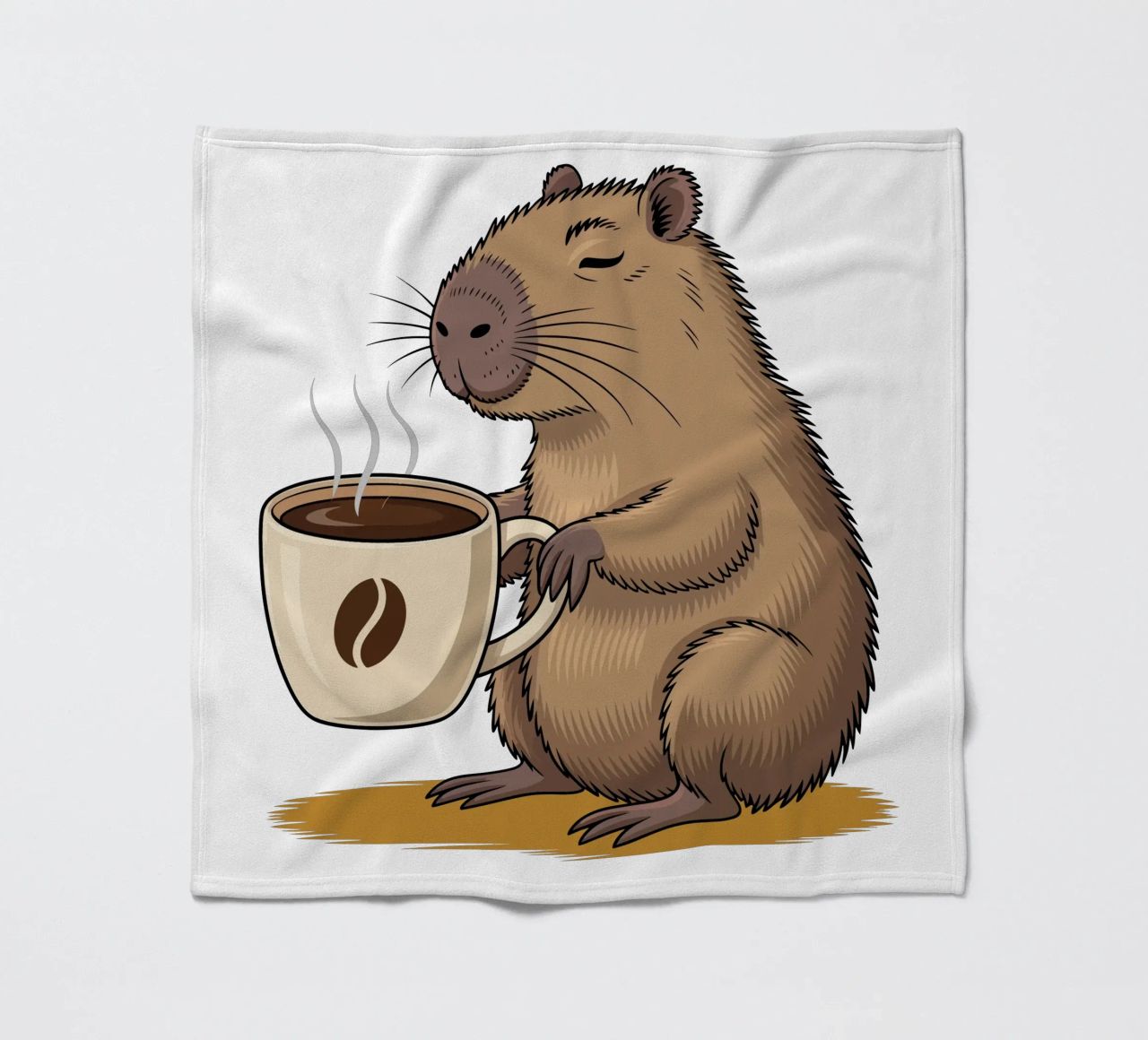 Capy & Bara Kaffeepause coperta in pile da Capy & Bara