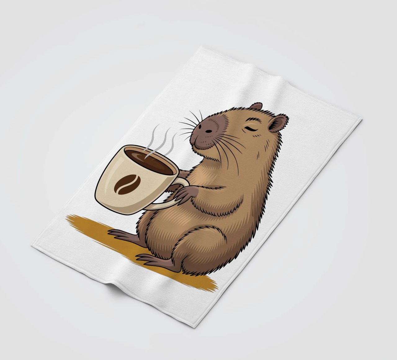 Capy & Bara Kaffeepause coperta in pile da Capy & Bara