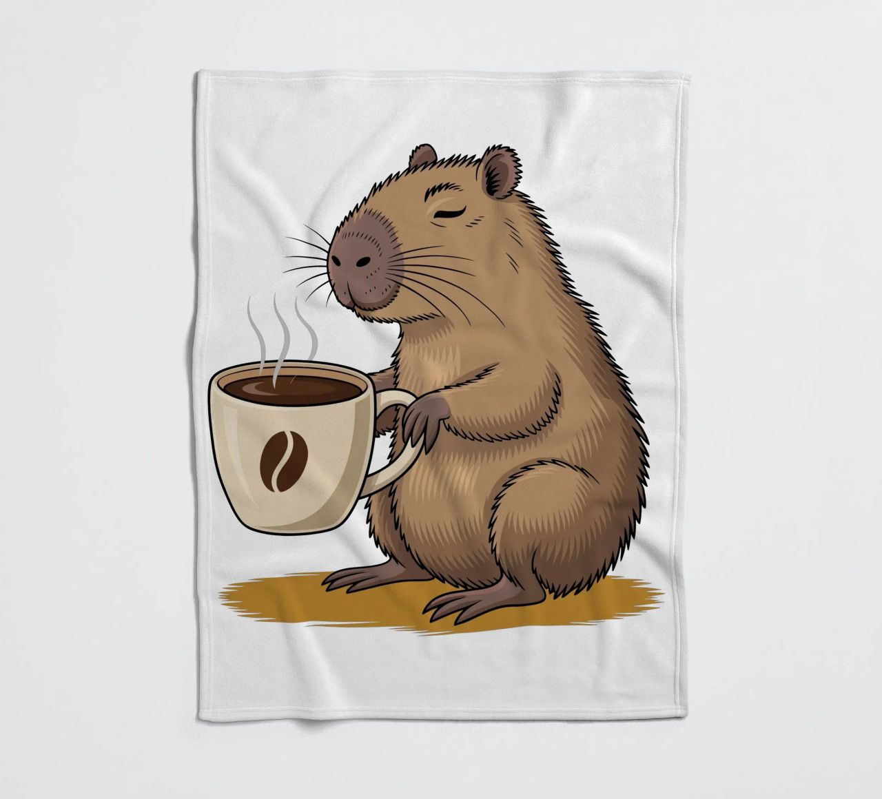 Capy & Bara Kaffeepause coperta in pile da Capy & Bara