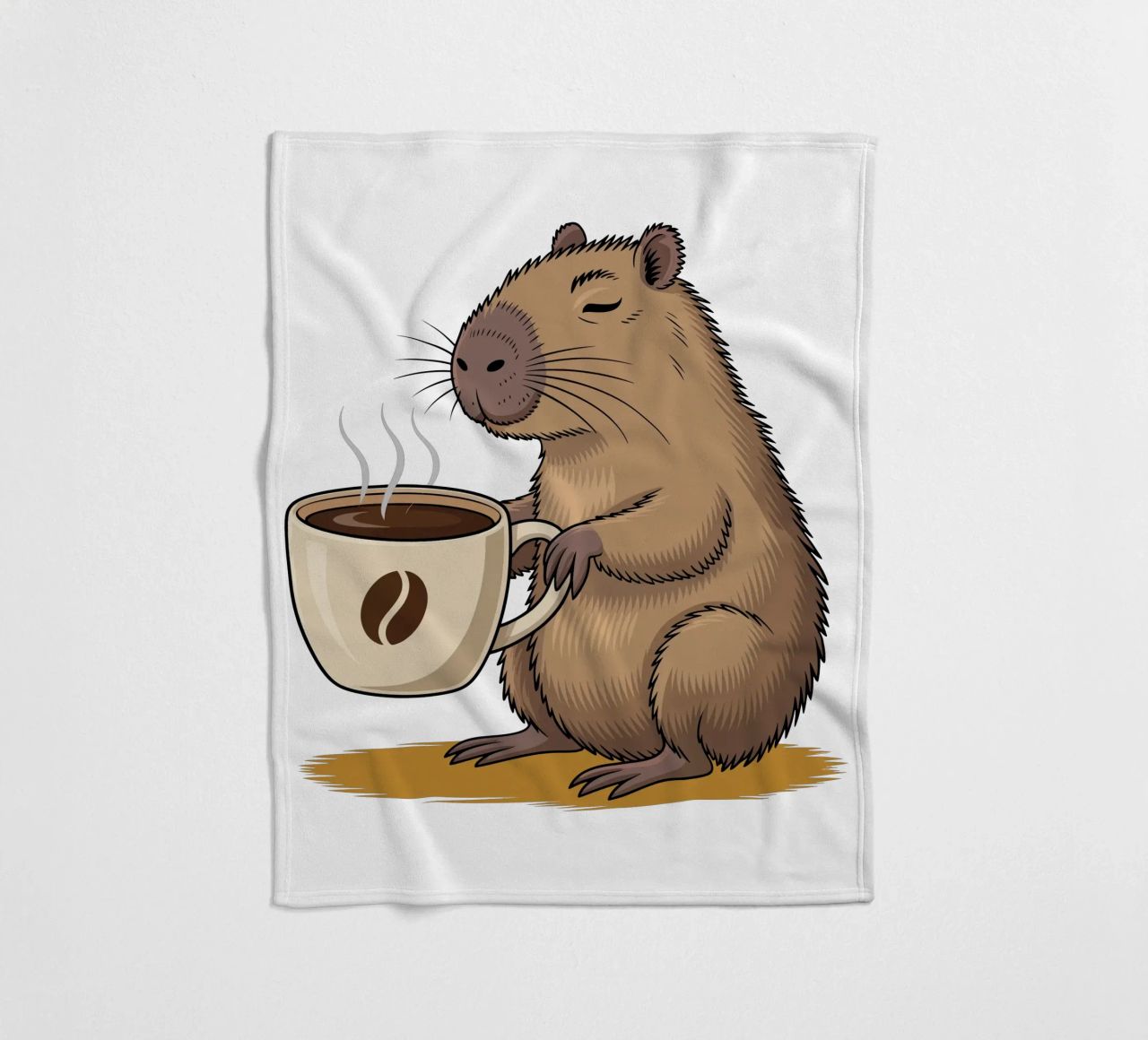 Capy & Bara Kaffeepause coperta in pile da Capy & Bara