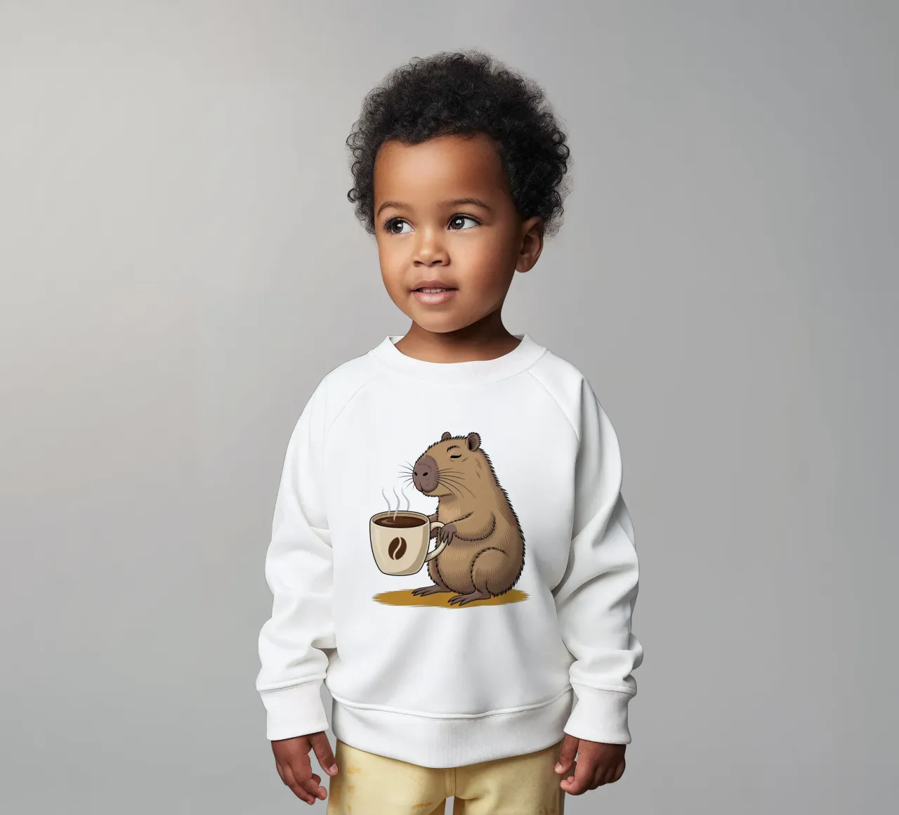 Capy & Bara Kaffeepause Baby Sweatshirt von Capy & Bara