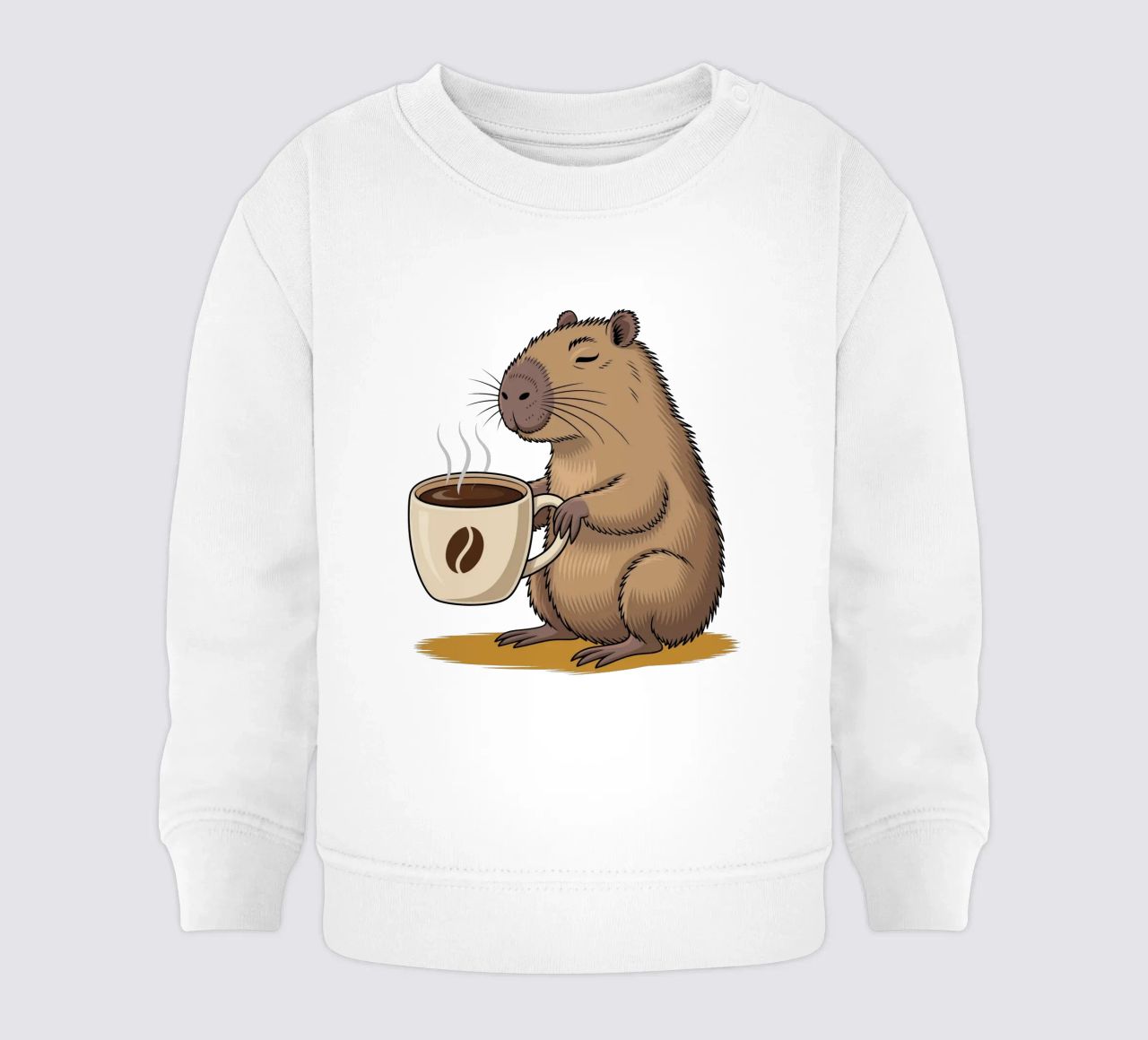 Capy & Bara Kaffeepause felpa neonato da Capy & Bara