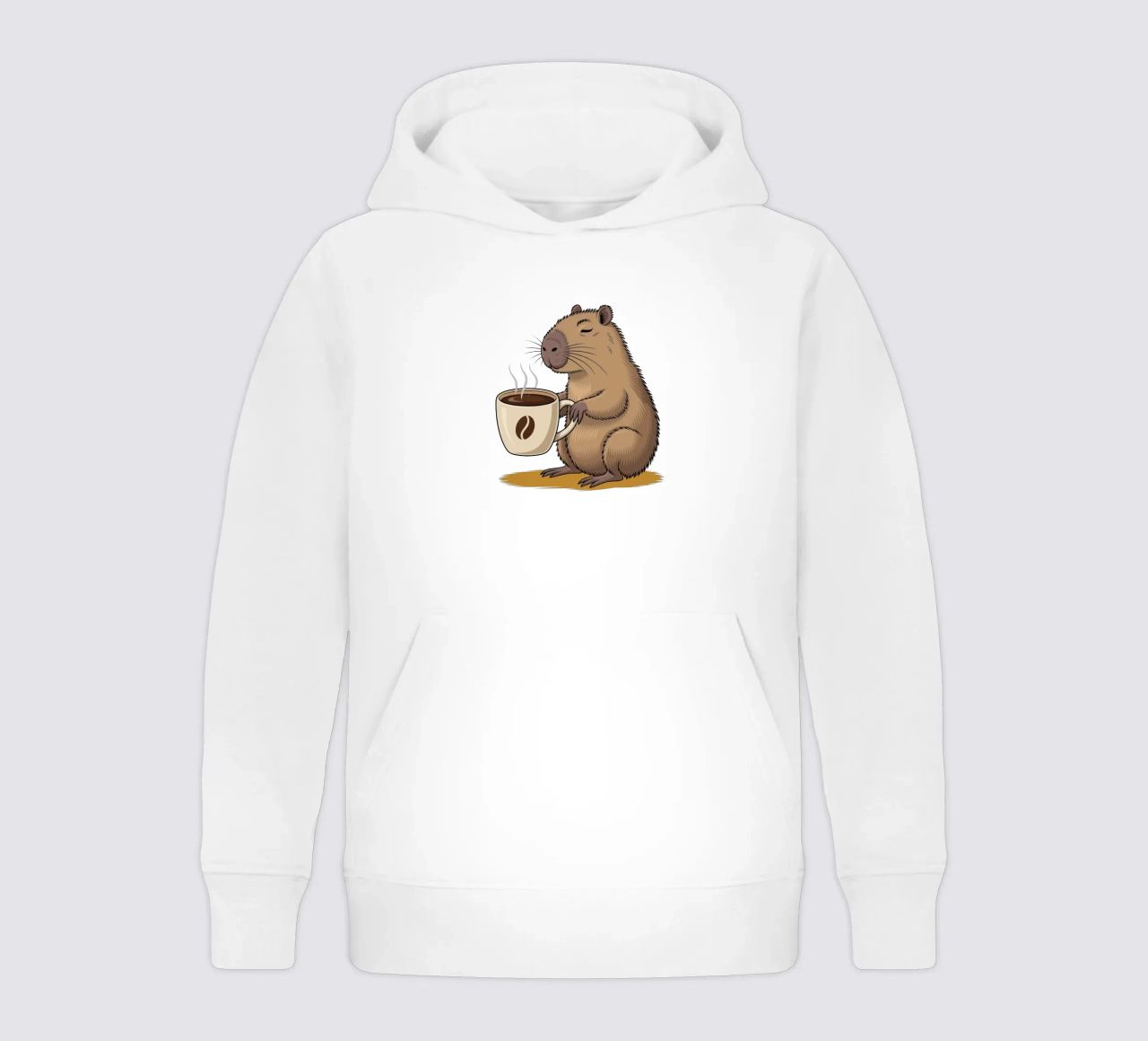 Capy & Bara Kaffeepause felpa bambino con cappuccio da Capy & Bara