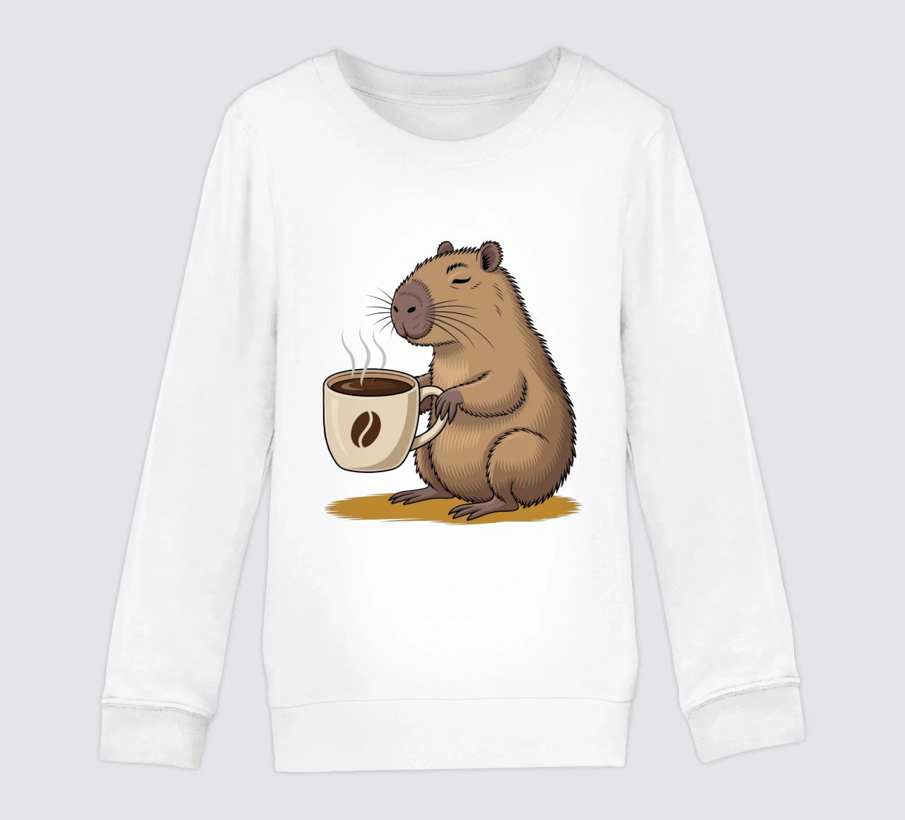 Capy & Bara Kaffeepause felpa bambino da Capy & Bara