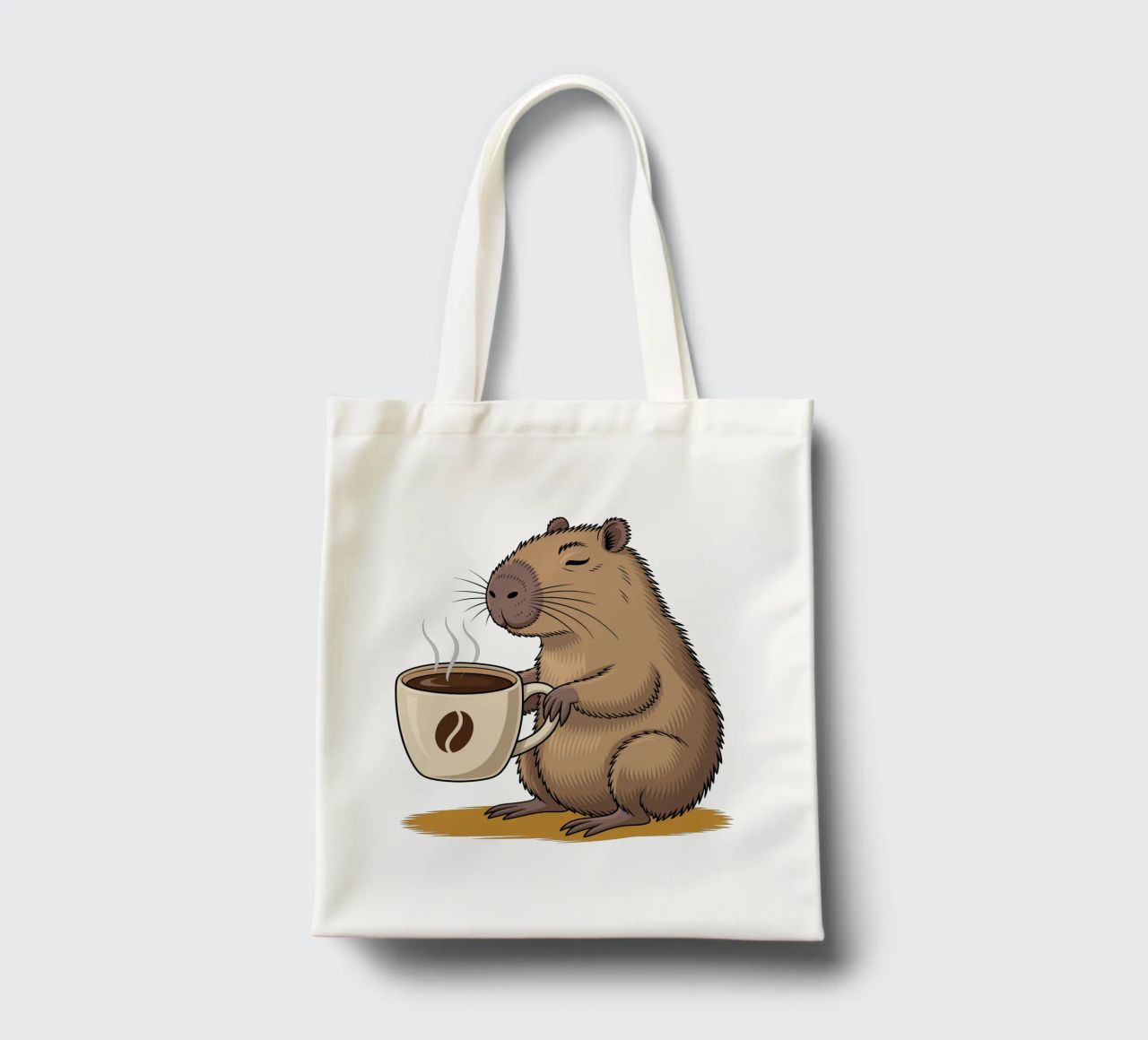 Capy & Bara Kaffeepause borsa in juta da Capy & Bara