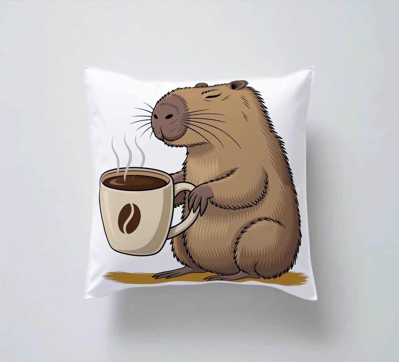 Capy & Bara Kaffeepause cuscino da Capy & Bara