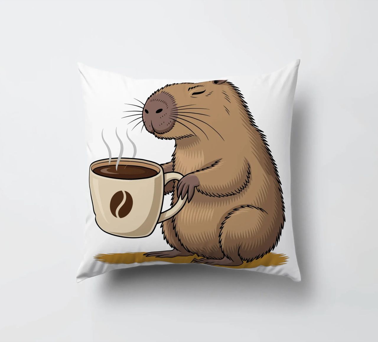 Capy & Bara Kaffeepause cuscino da Capy & Bara