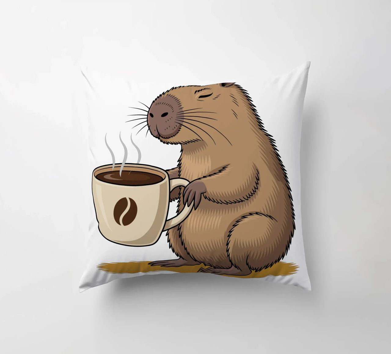 Capy & Bara Kaffeepause cuscino da Capy & Bara