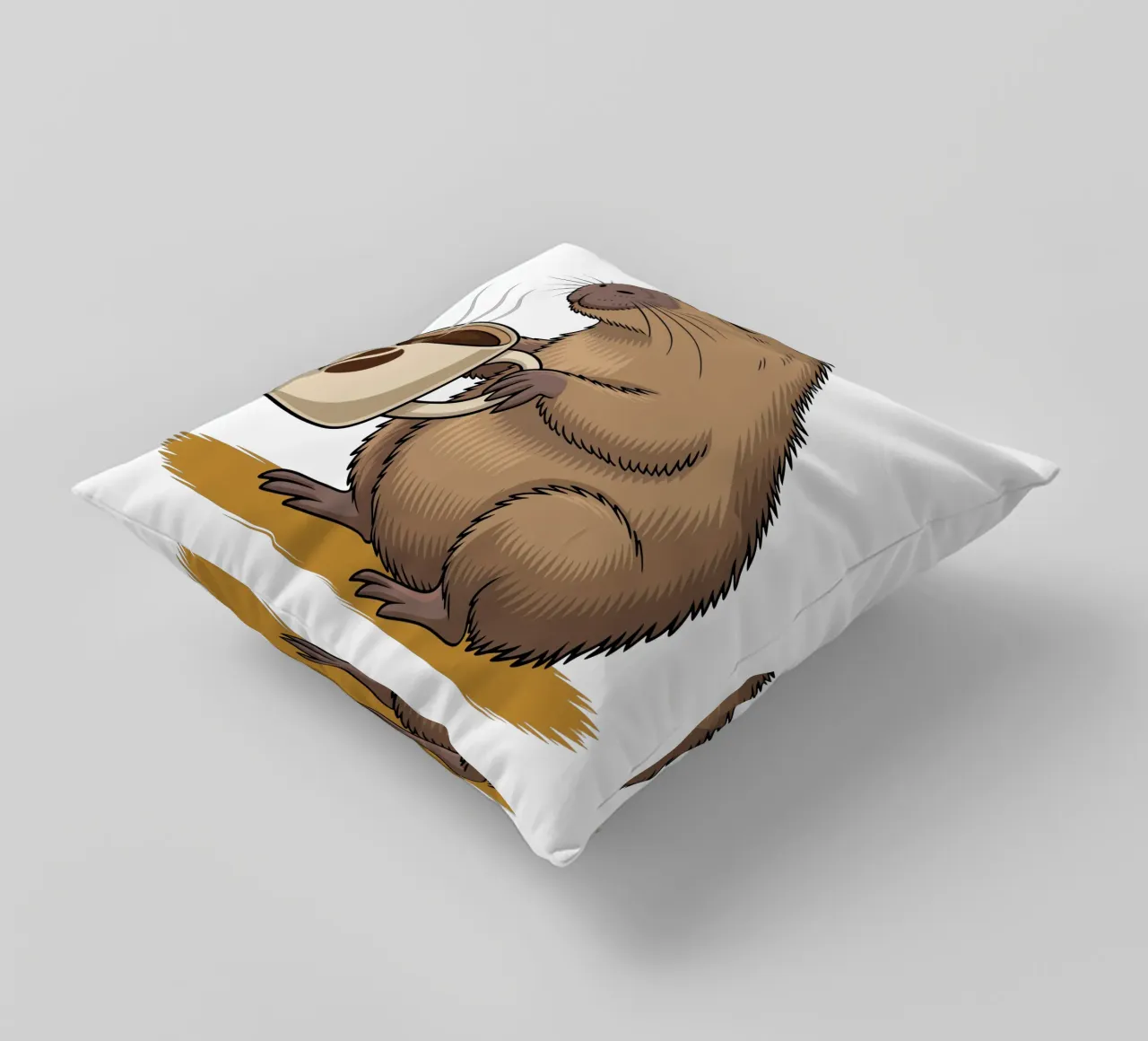 Capy & Bara Kaffeepause Kissen von Capy & Bara