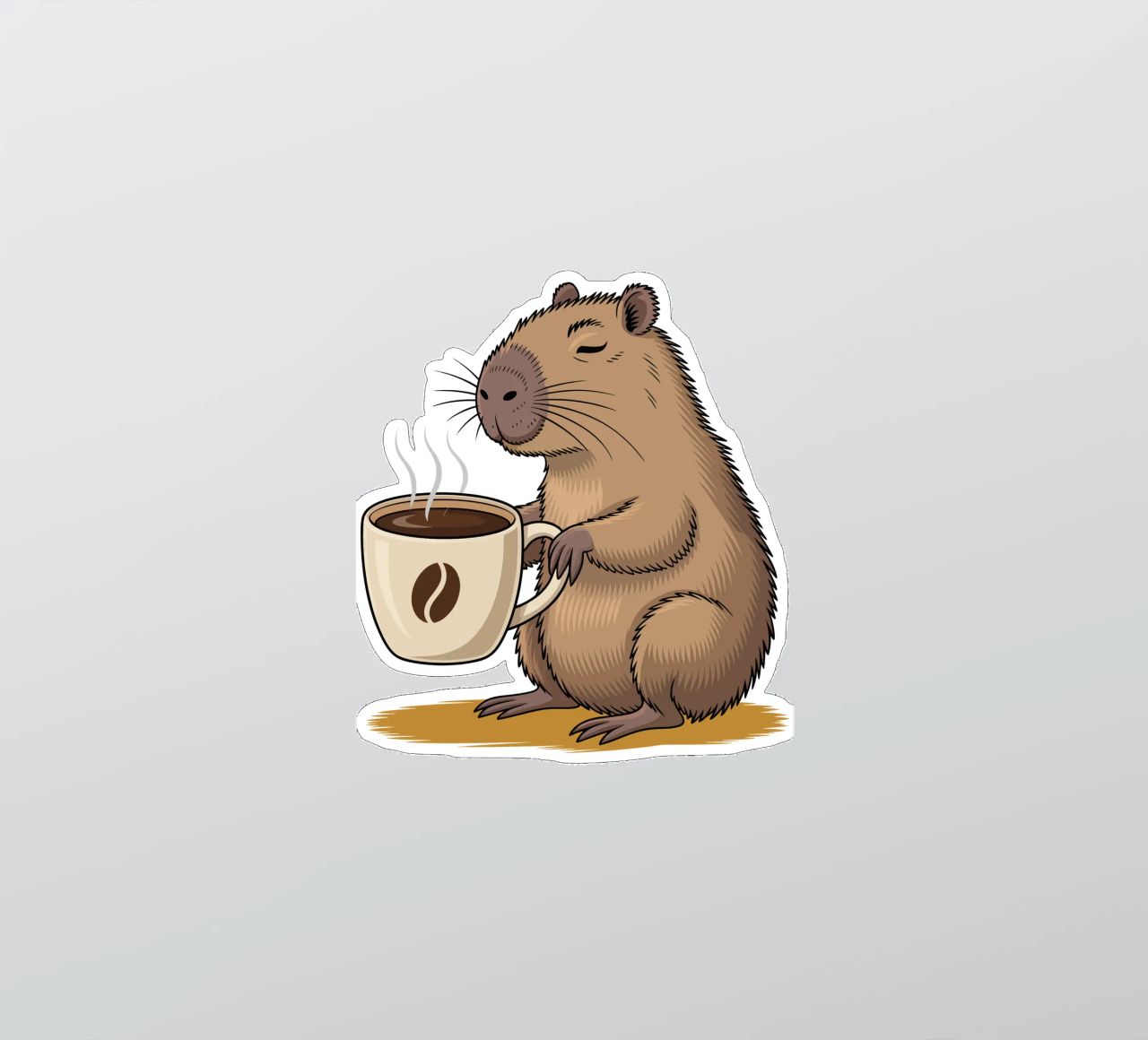 Capy & Bara Kaffeepause adesivo da Capy & Bara