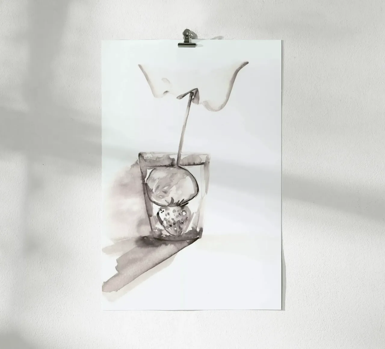 The Cherry In Your Cherrycola poster con telaio in legno da Victoria Verbaan