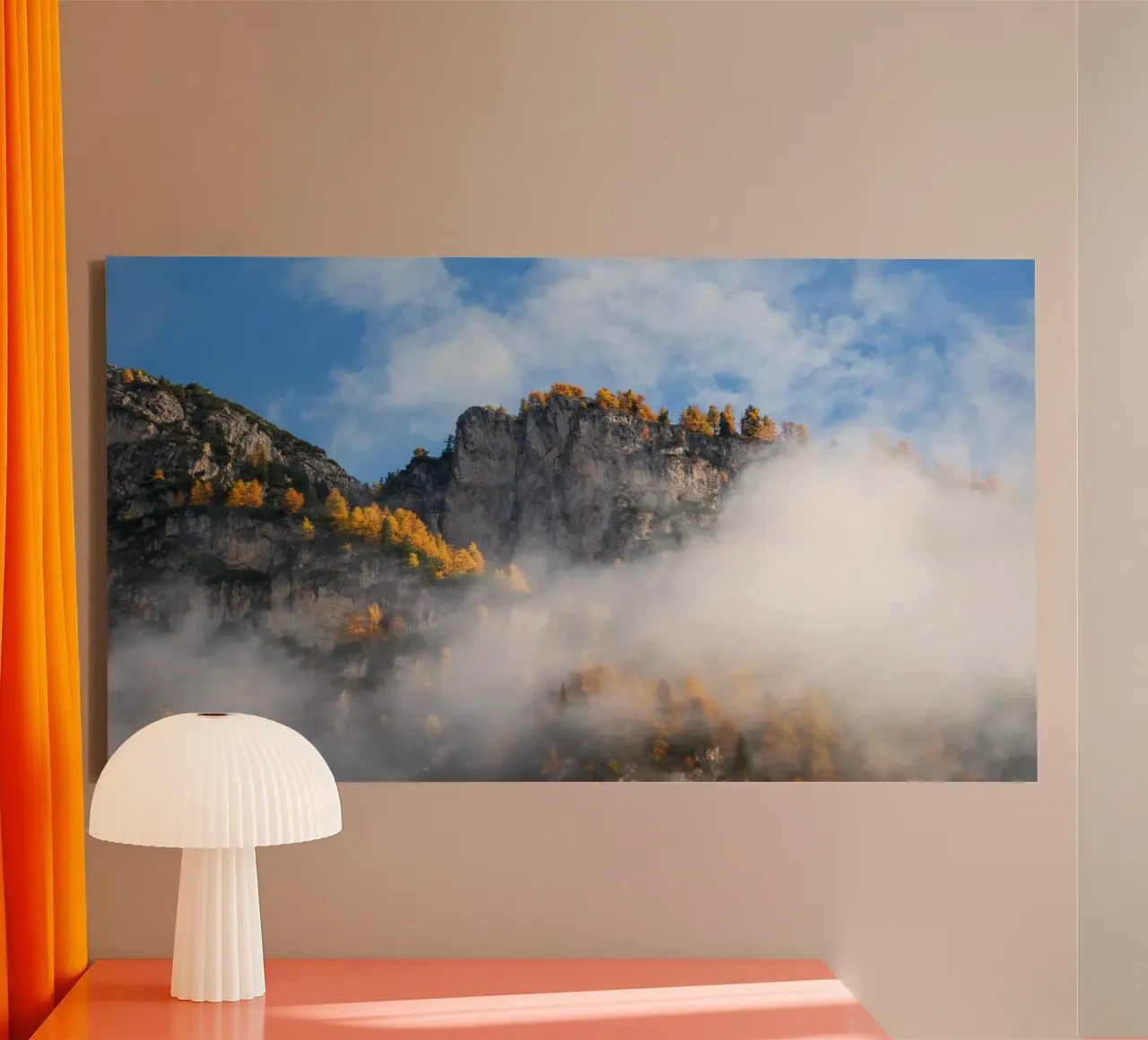 Sussurri di sentieri d'autunno tela con Cornice a cassetta da PhotoVibe Decor