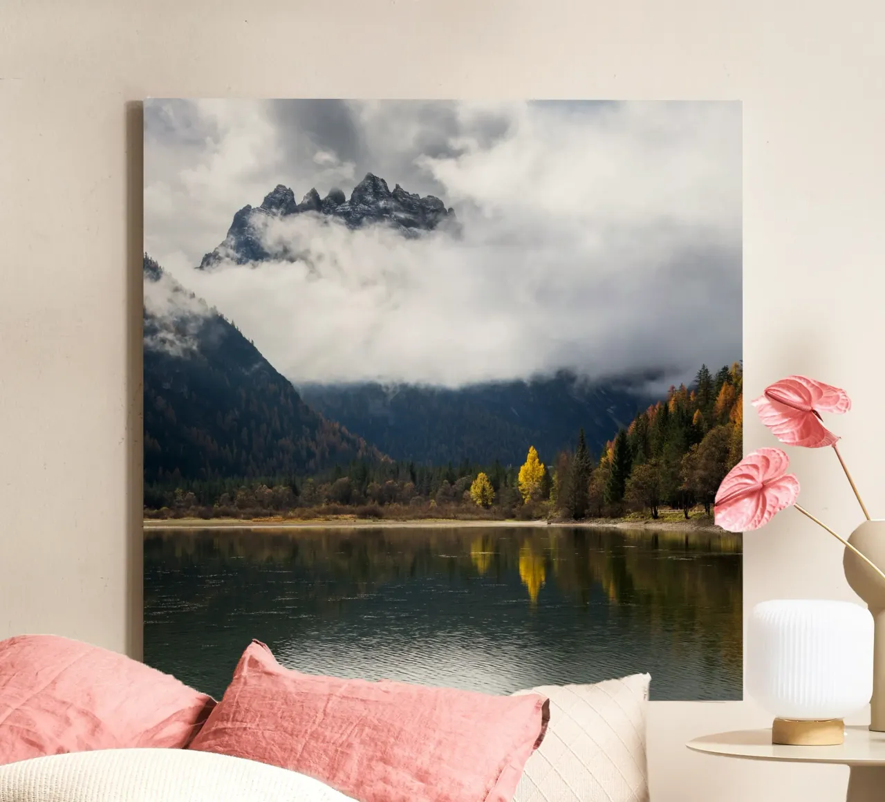 Sussurri di sentieri d'autunno tela con Cornice a cassetta da PhotoVibe Decor
