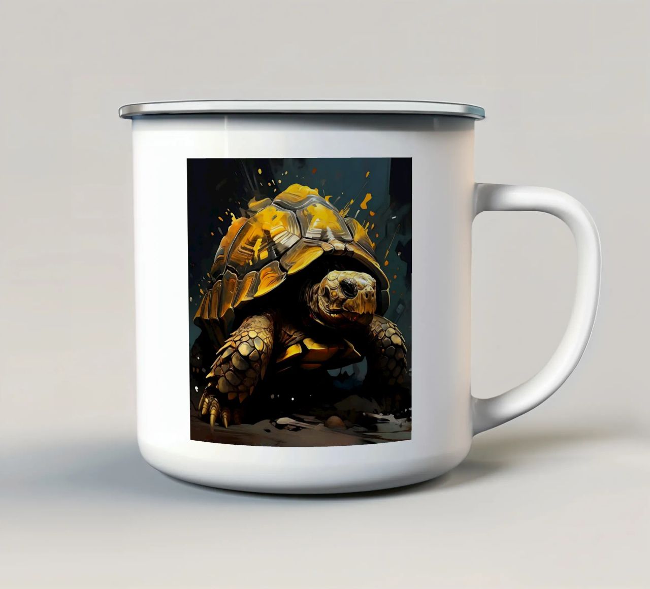Stile_tartaruga_G_1 tazza in smalto da Tierisch bunt by LK