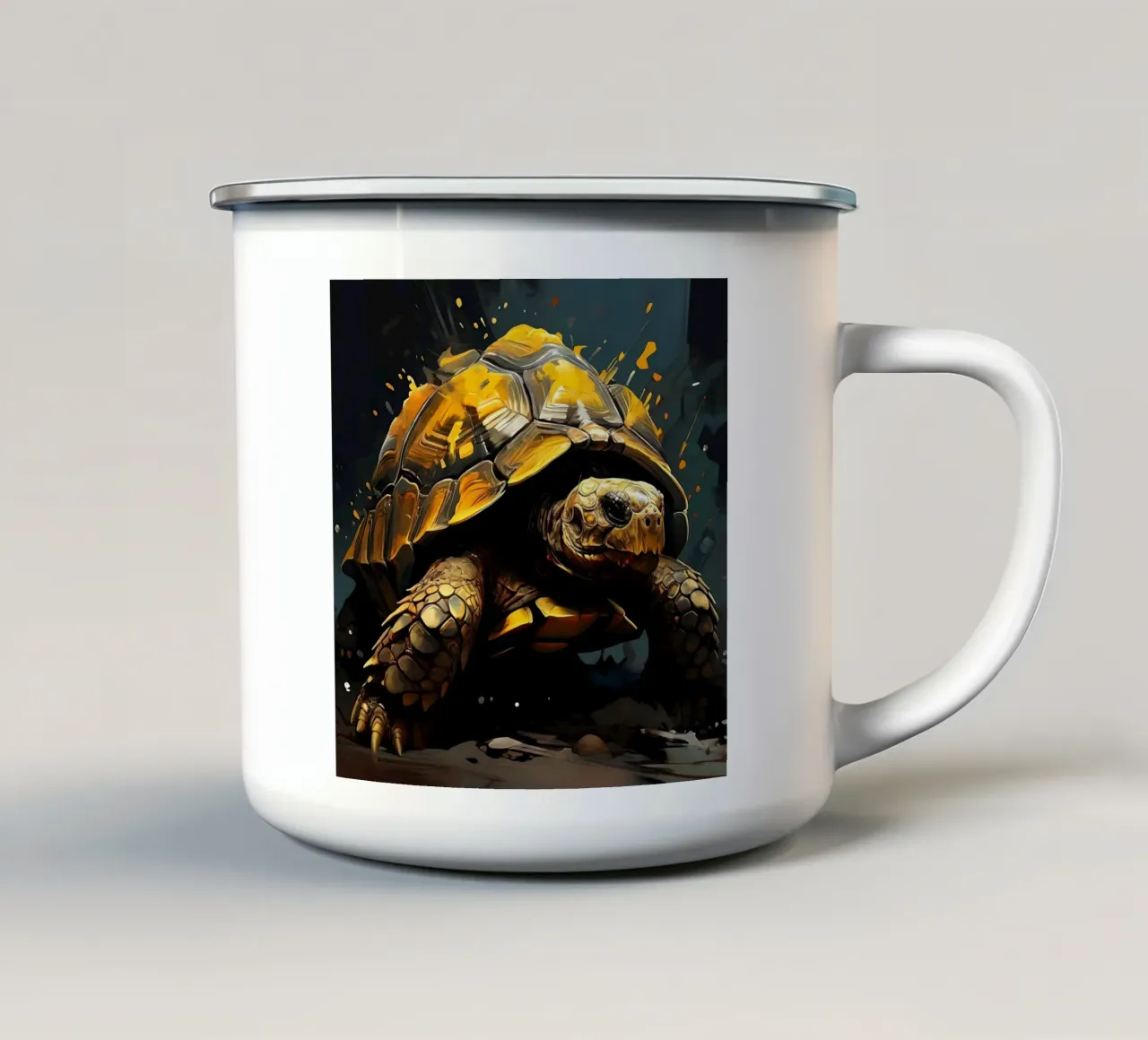 Stile_tartaruga_G_1 tazza in smalto da Tierisch bunt by LK