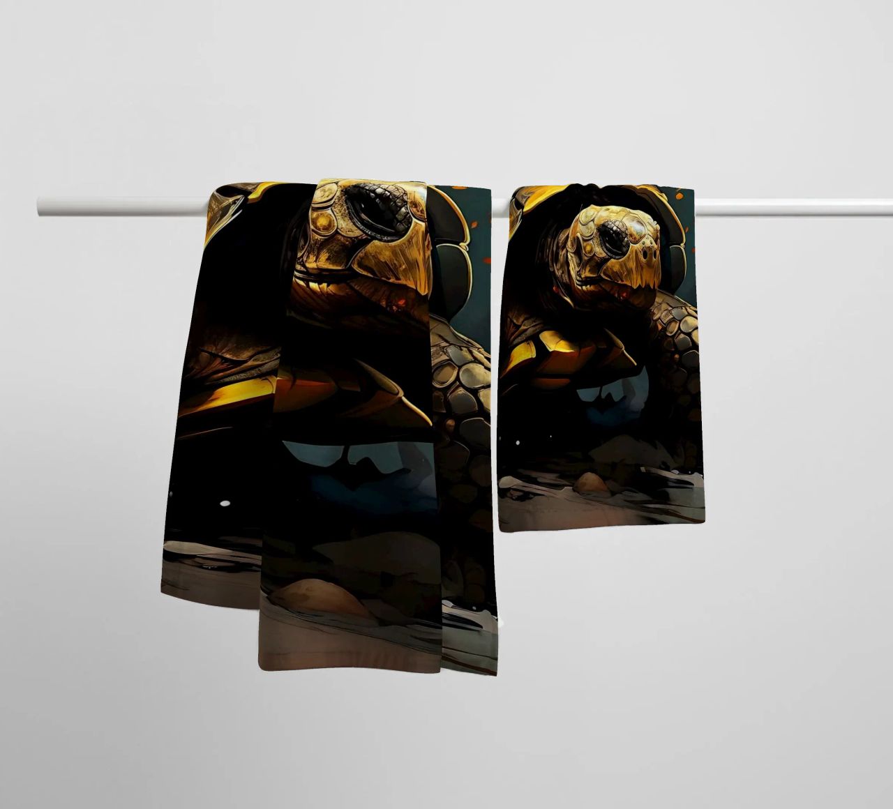 Turtle_style_G_1 towel by Tierisch bunt by LK