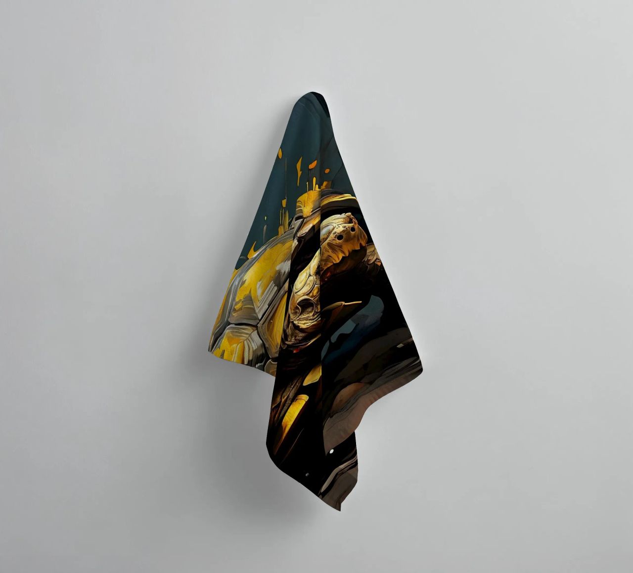 Turtle_style_G_1 towel by Tierisch bunt by LK