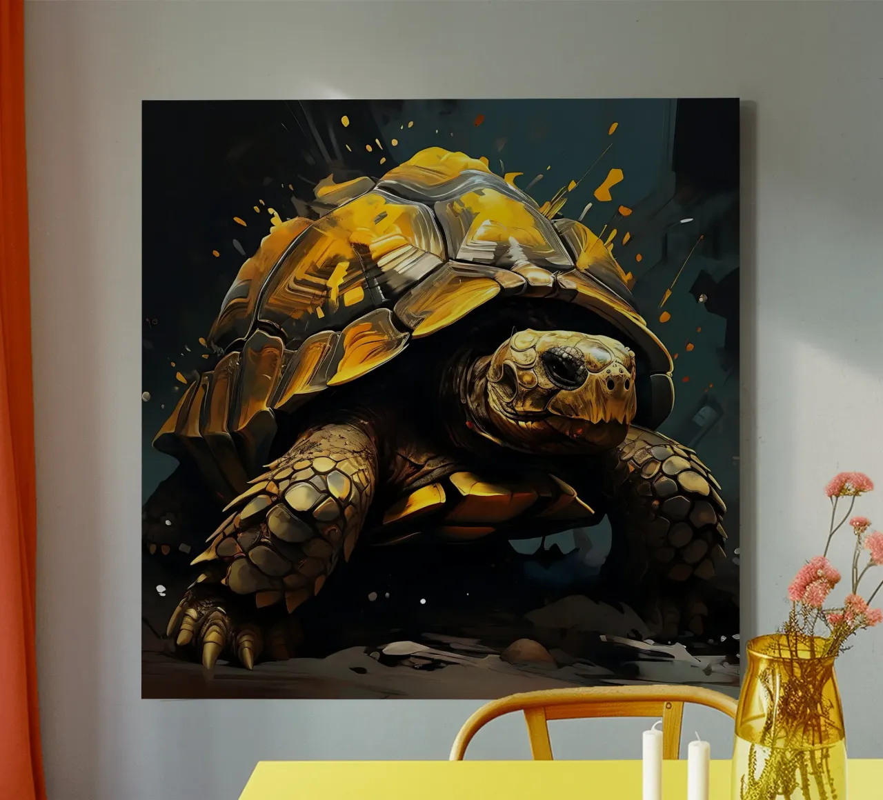 Turtle_style_G_1 canvas by Tierisch bunt by LK