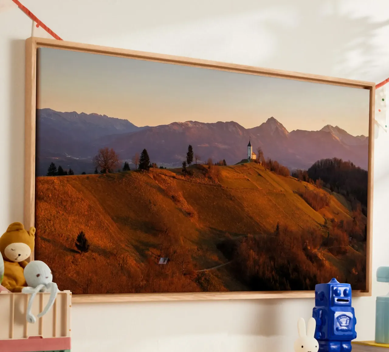 Sussurri di sentieri d'autunno tela con Cornice a cassetta da PhotoVibe Decor