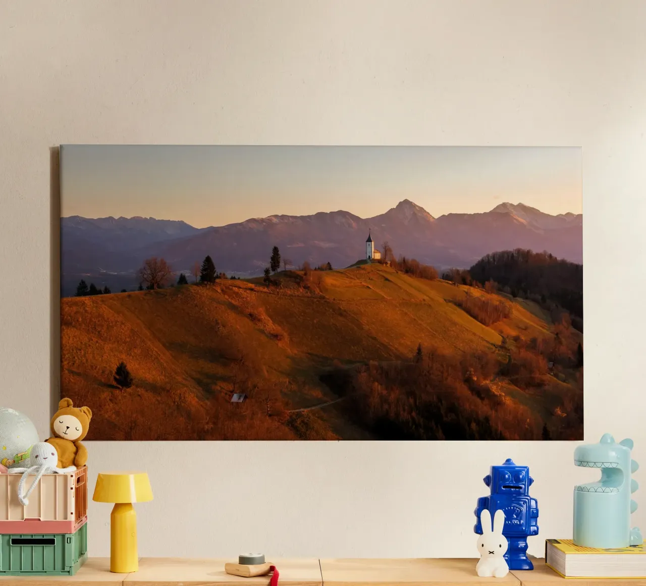 Sussurri di sentieri d'autunno tela con Cornice a cassetta da PhotoVibe Decor