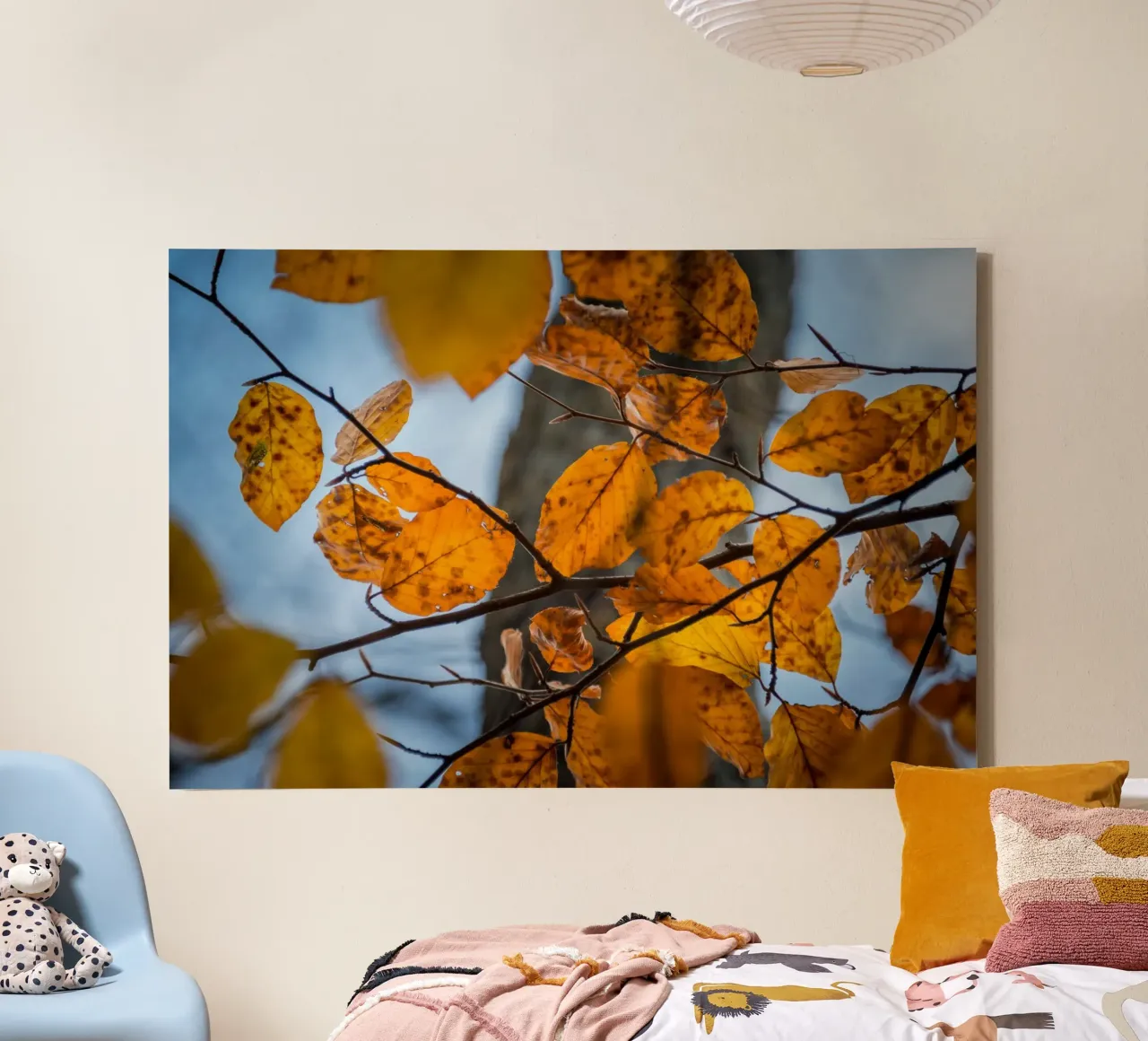 Sussurri di sentieri d'autunno tela con Cornice a cassetta da PhotoVibe Decor