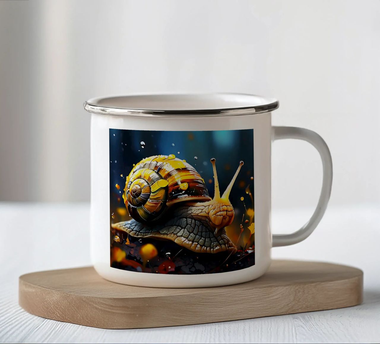 Stile_lumaca_G_1 tazza in smalto da Tierisch bunt by LK