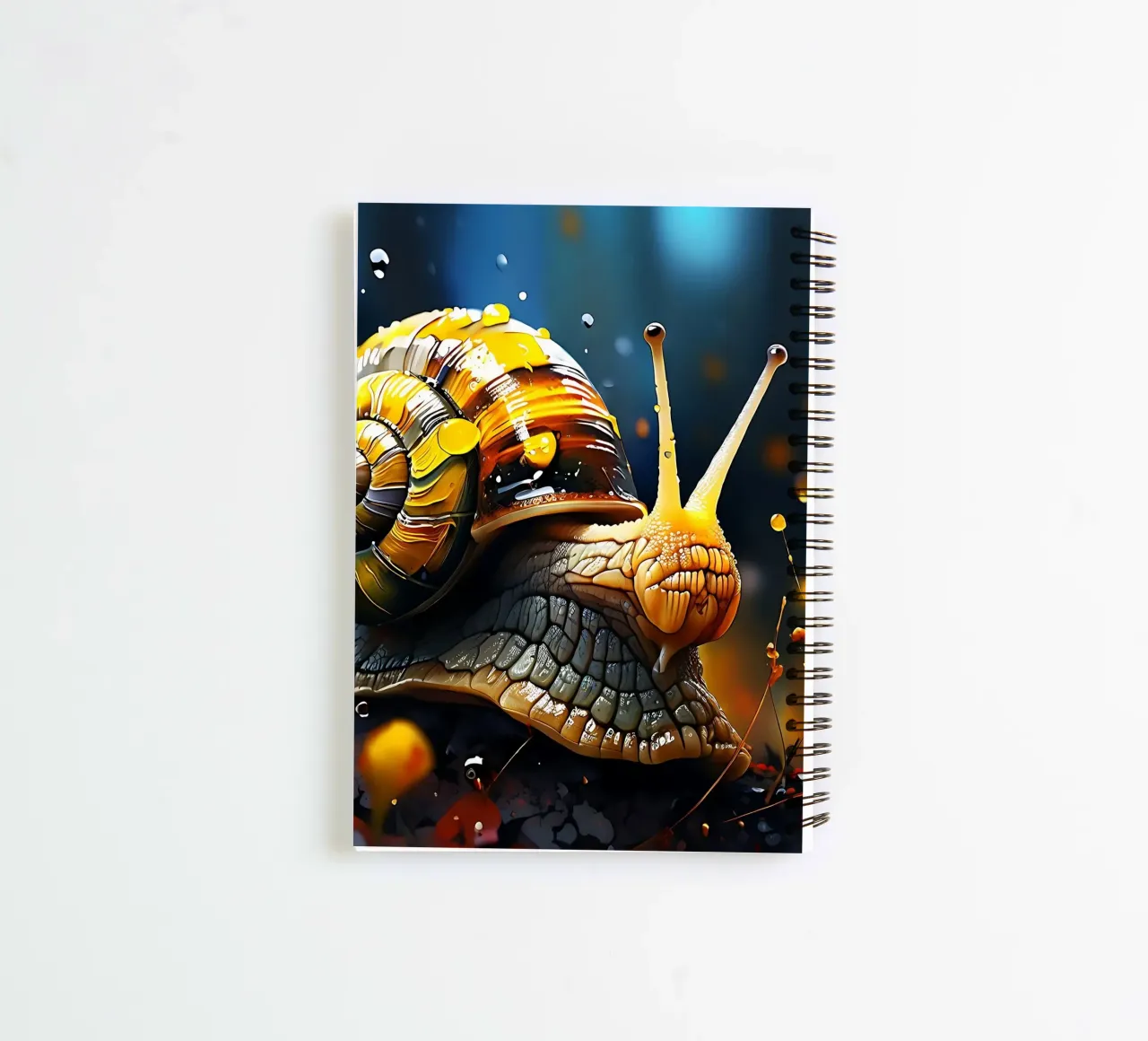 Snail_style_G_1 spiral notebook by Tierisch bunt by LK