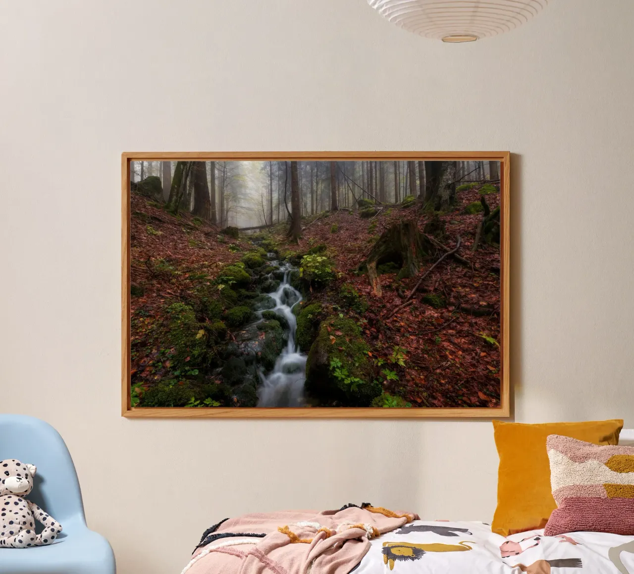 Sussurri di sentieri d'autunno alluminio dibond da PhotoVibe Decor