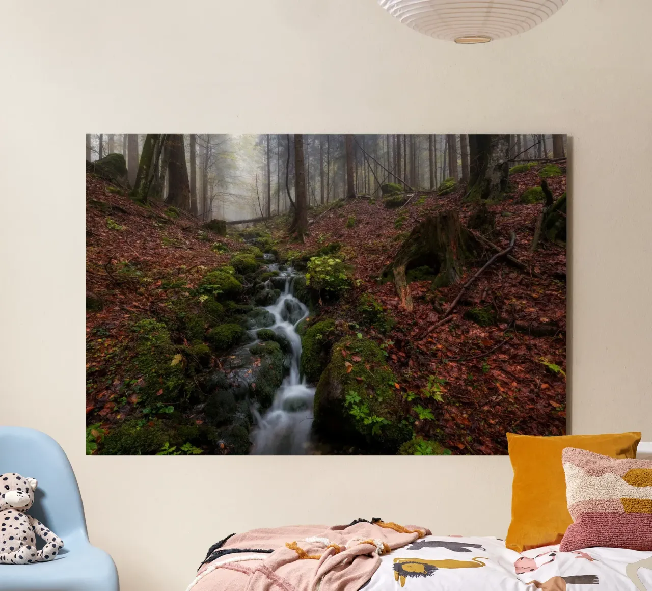 Sussurri di sentieri d'autunno alluminio dibond da PhotoVibe Decor