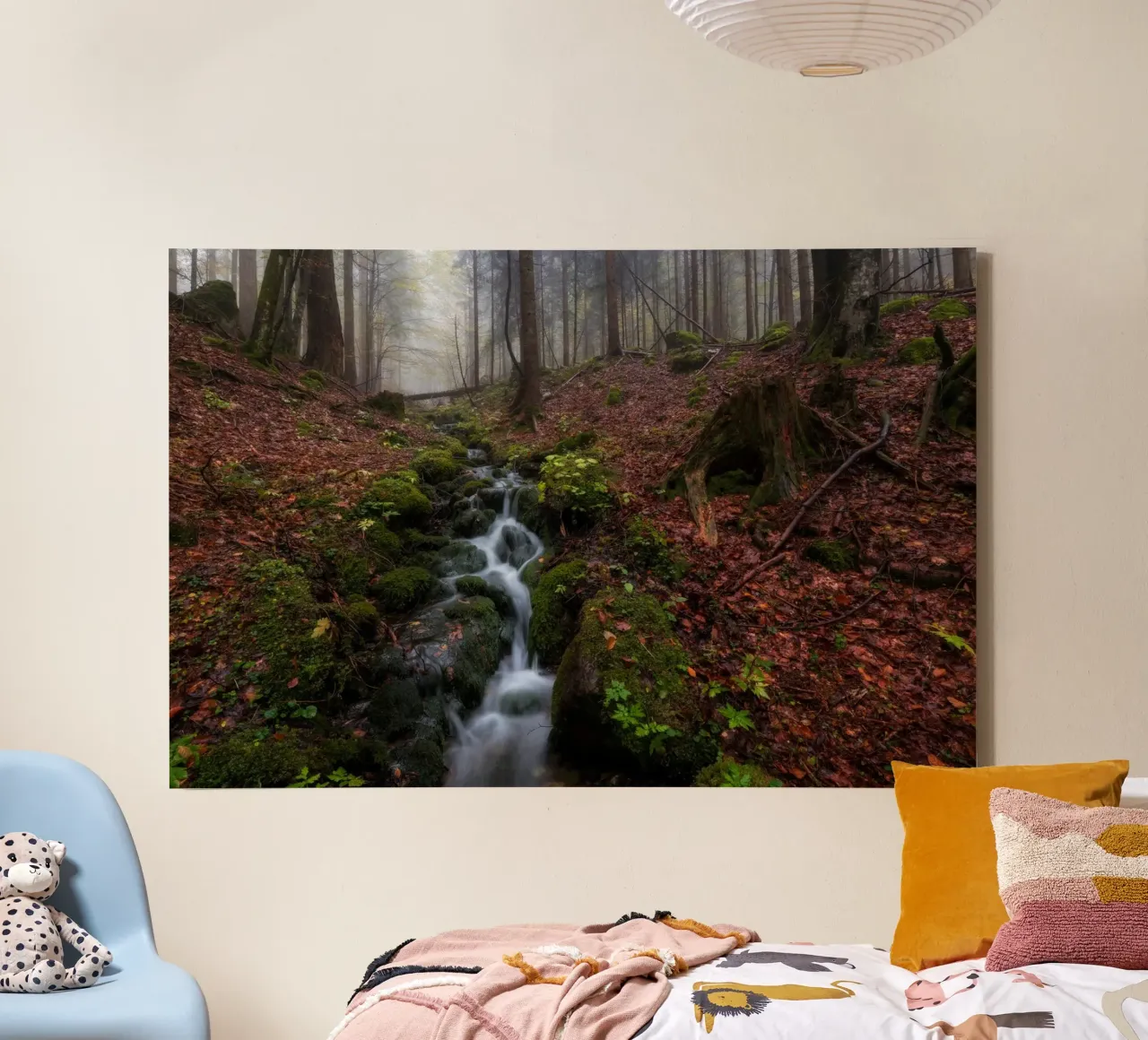 Sussurri di sentieri d'autunno tela con Cornice a cassetta da PhotoVibe Decor