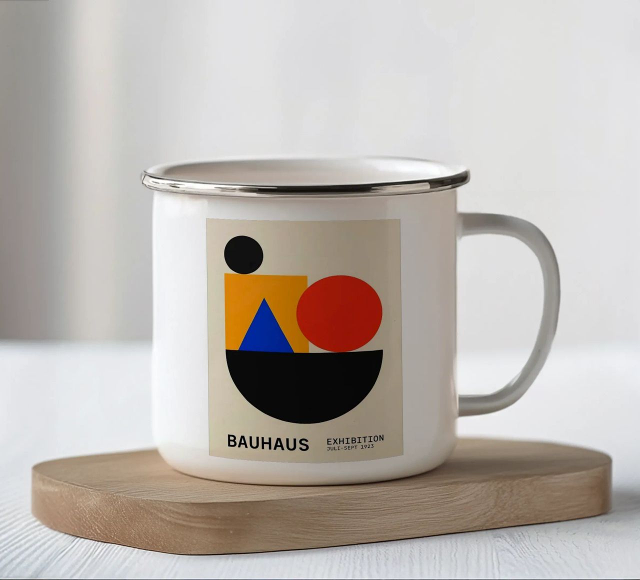 Bauhaus tazza in smalto da Kristian