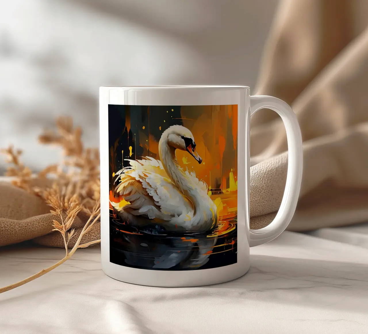 Stile del cigno_1 tazza in ceramica da Tierisch bunt by LK