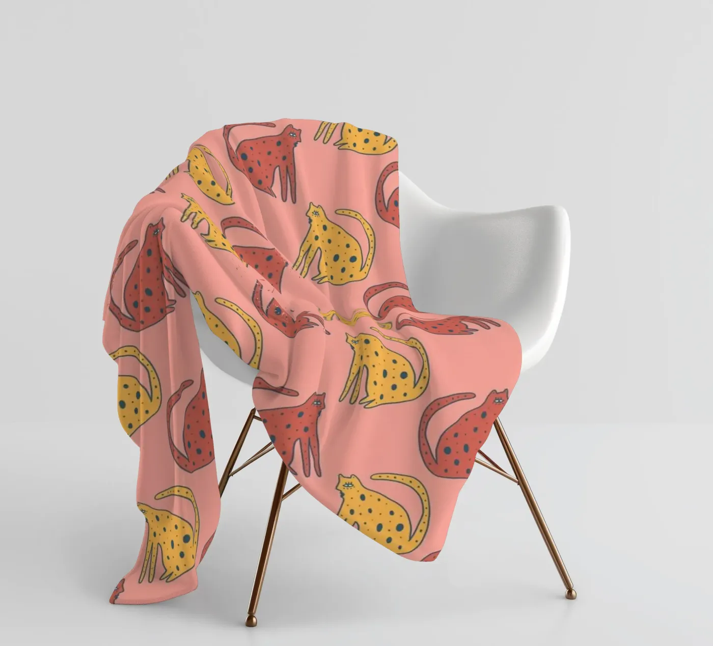 Tiger Pattern No 12 Fleecedecke von treechild