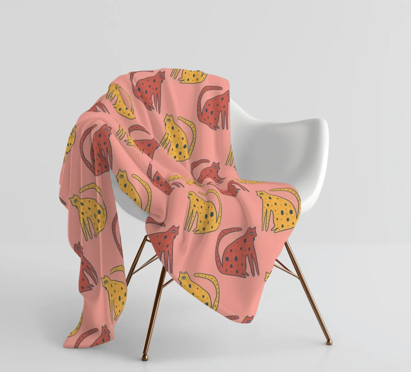 Tiger Pattern No 12 Fleecedecke von treechild