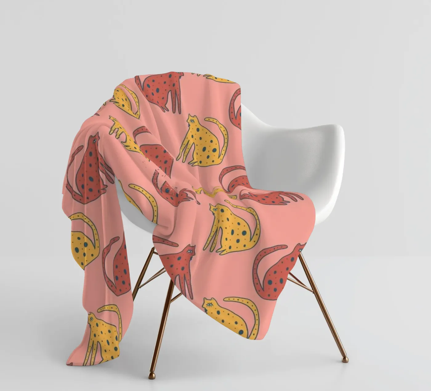 Tiger Pattern No 12 Fleecedecke von treechild