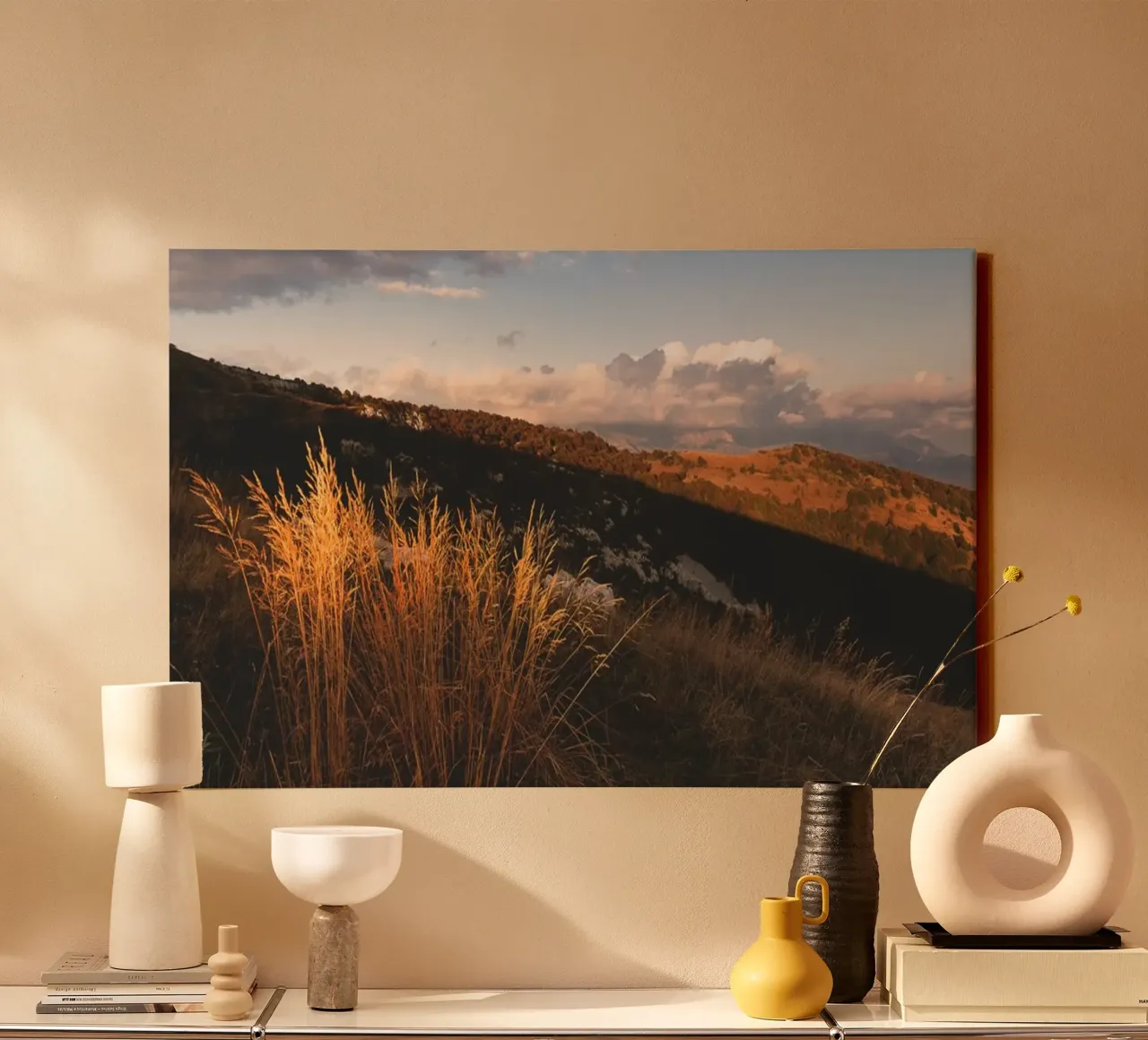 Sussurri di sentieri d'autunno tela con Cornice a cassetta da PhotoVibe Decor