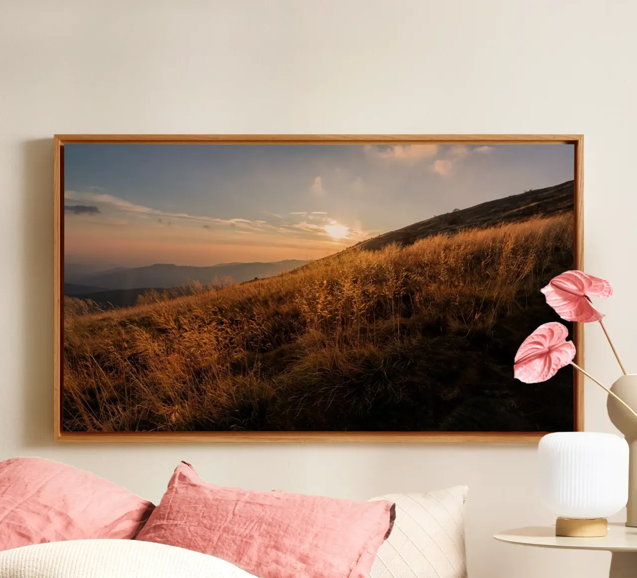 Sussurri di sentieri d'autunno tela con Cornice a cassetta da PhotoVibe Decor