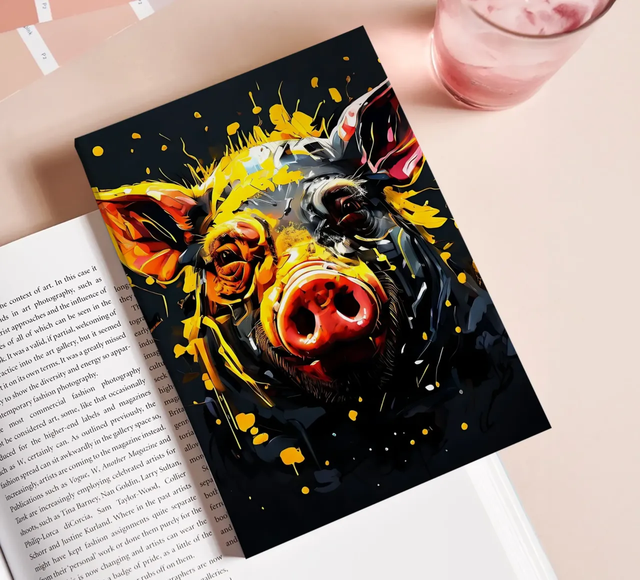Pig_Style_G_1 notebook by Tierisch bunt by LK