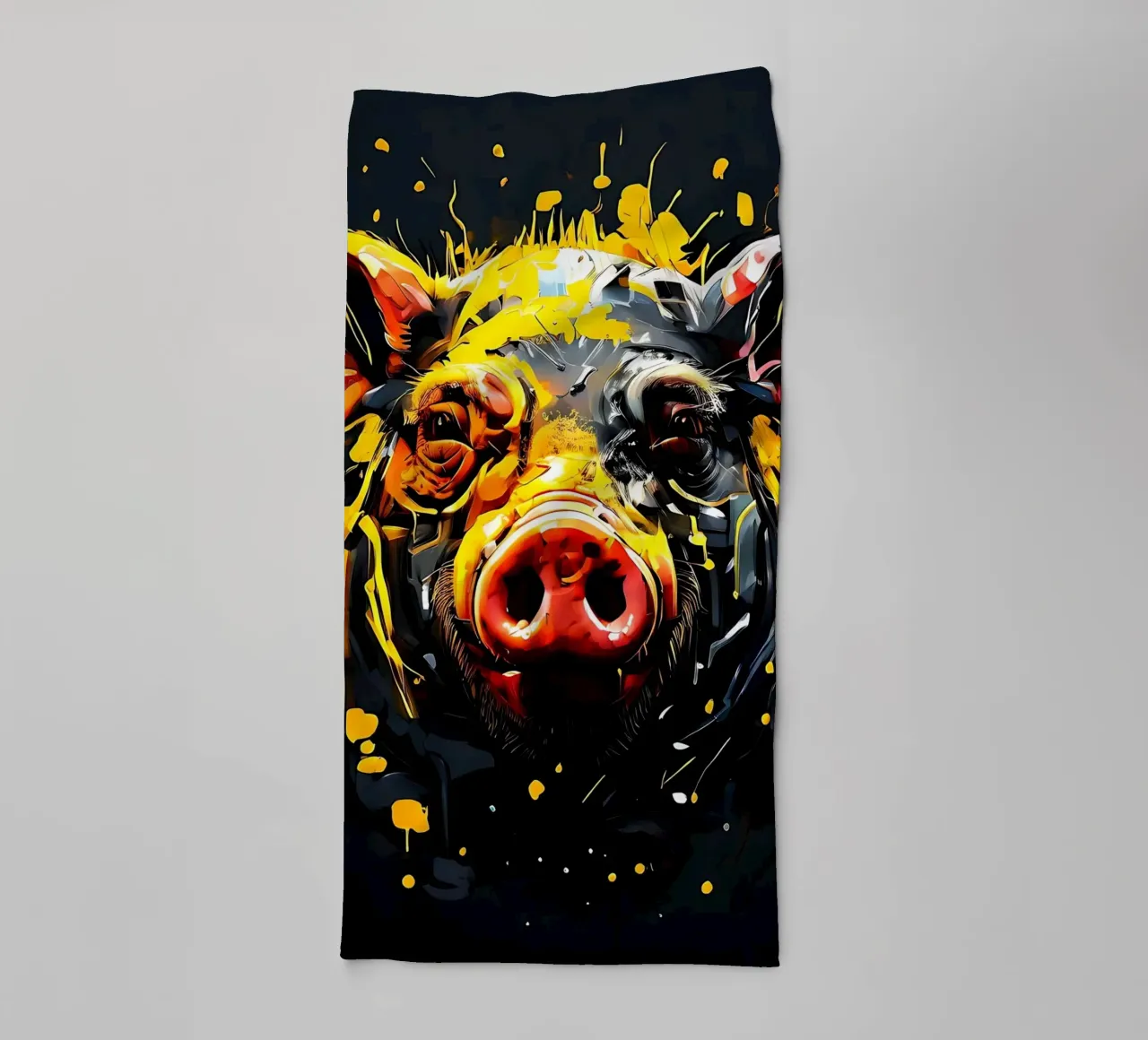 Pig_Style_G_1 towel by Tierisch bunt by LK
