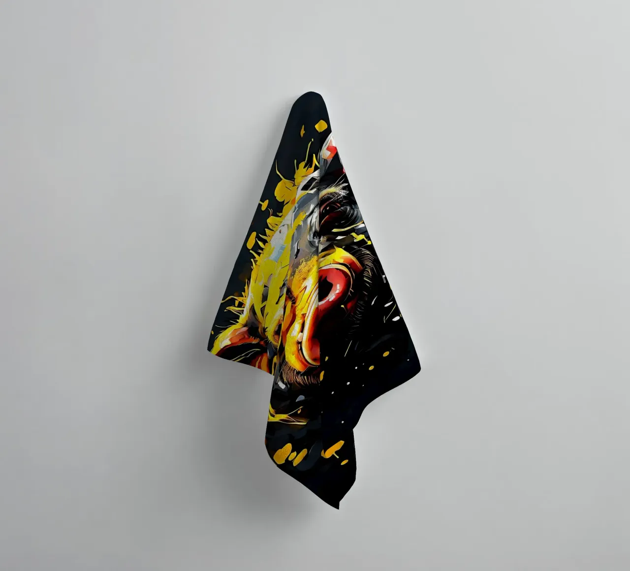 Pig_Style_G_1 towel by Tierisch bunt by LK