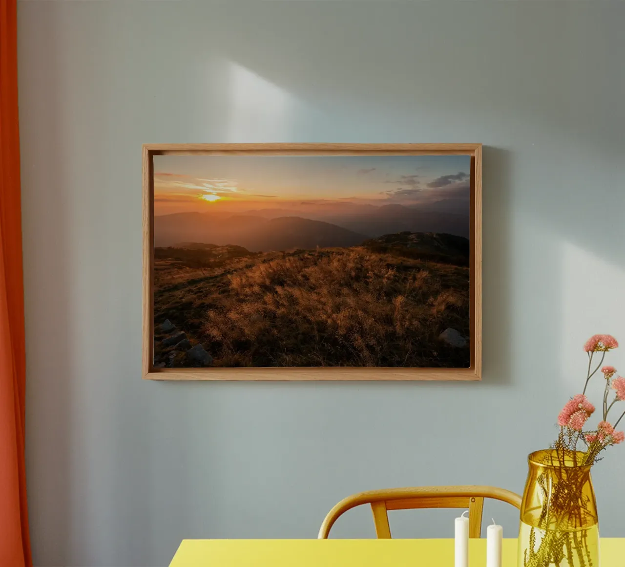 Sussurri di sentieri d'autunno tela con Cornice a cassetta da PhotoVibe Decor