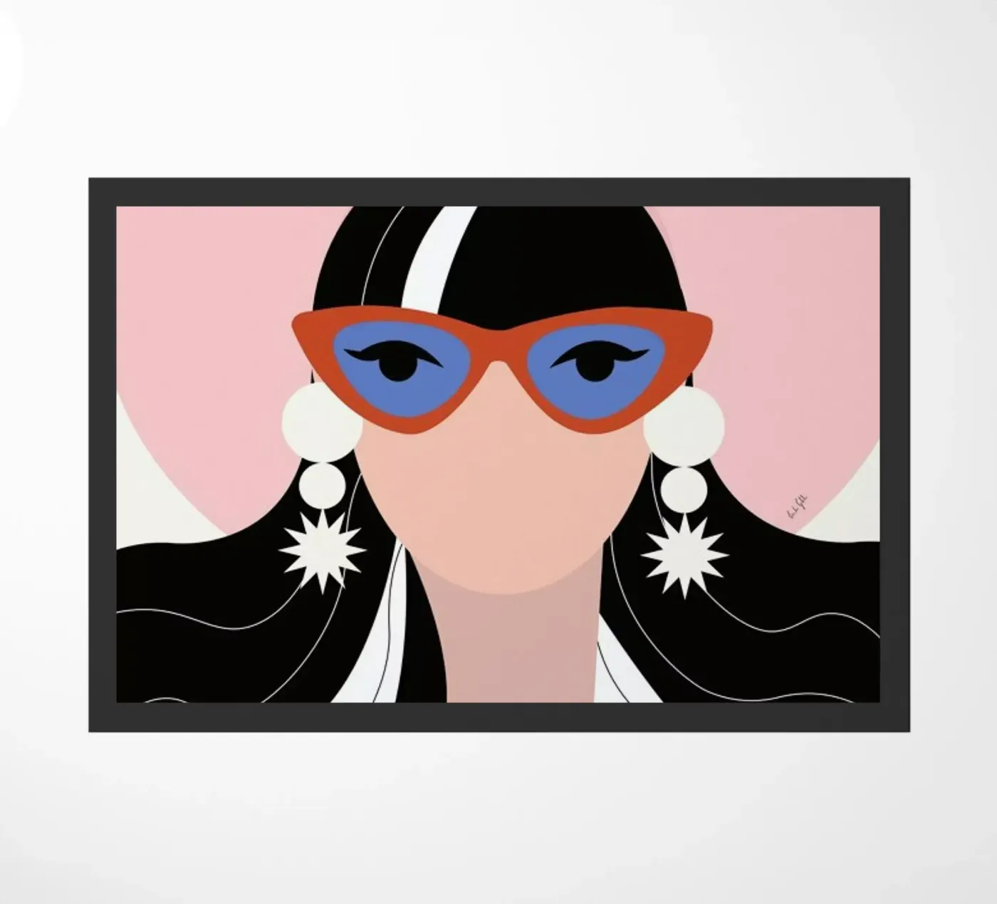 Silver Sister doormat by Linda Gobeta