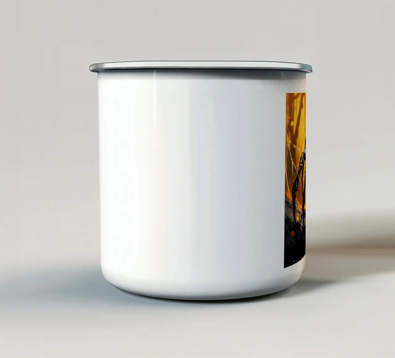 Stile_ragno_G_1 tazza in smalto da Tierisch bunt by LK