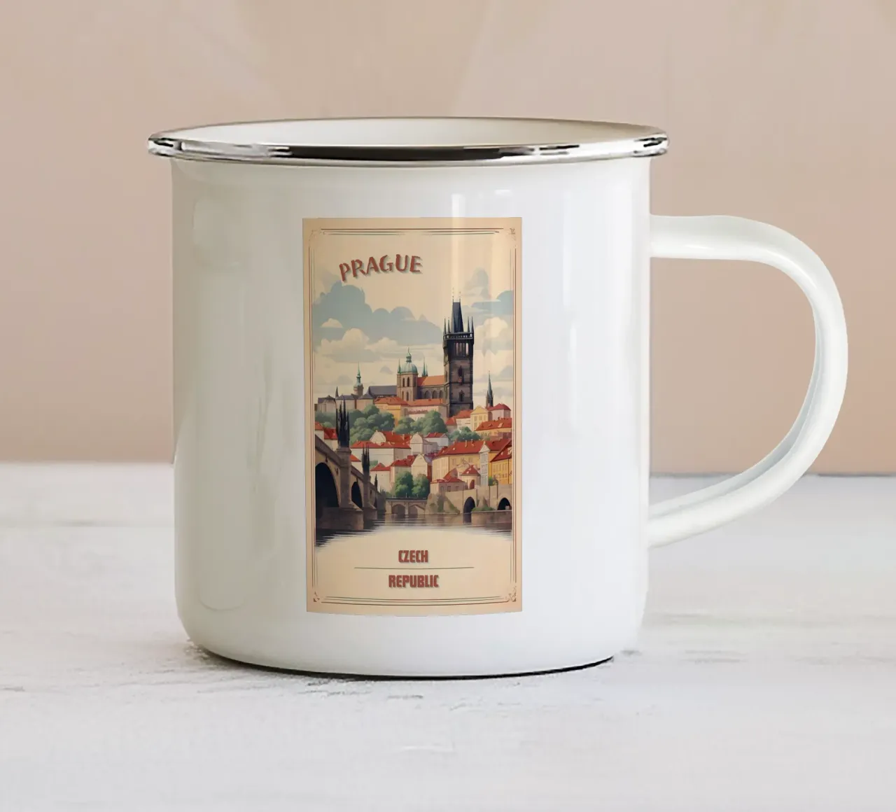 PRAGA tazza in smalto da Hibikichan