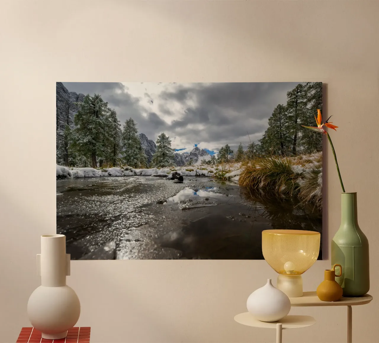 Sussurri di sentieri d'autunno tela con Cornice a cassetta da PhotoVibe Decor