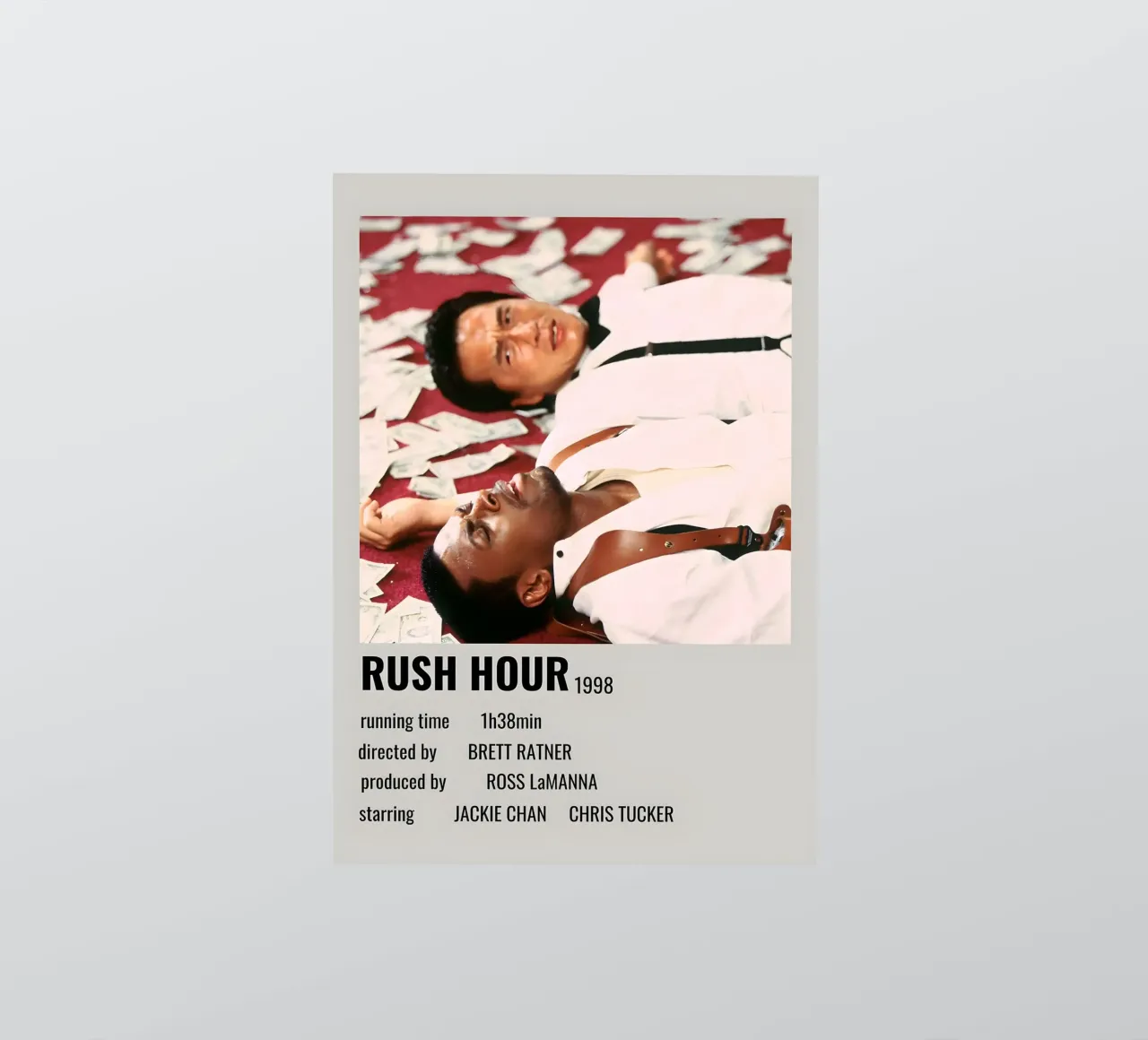 RUSH HOUR 1998 Sticker von MVFminimalist
