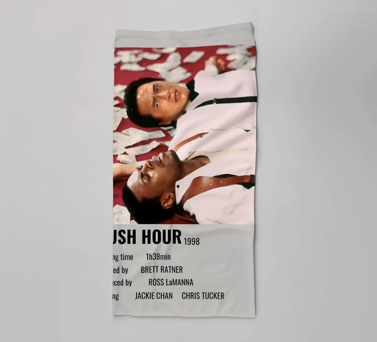 RUSH HOUR 1998 asciugamano da bagno da MVFminimalist